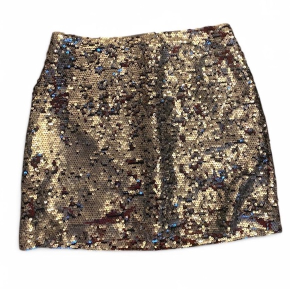 Sequin Silver Skirt - Picture 1 of 2